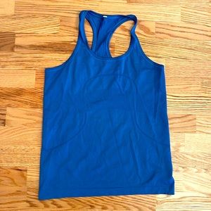 Lululemon tank top blue, size 10.